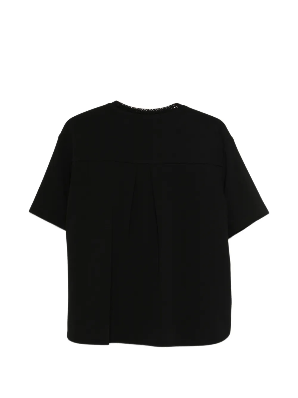 Emporio Armani T-shirt met ronde neus Zwart