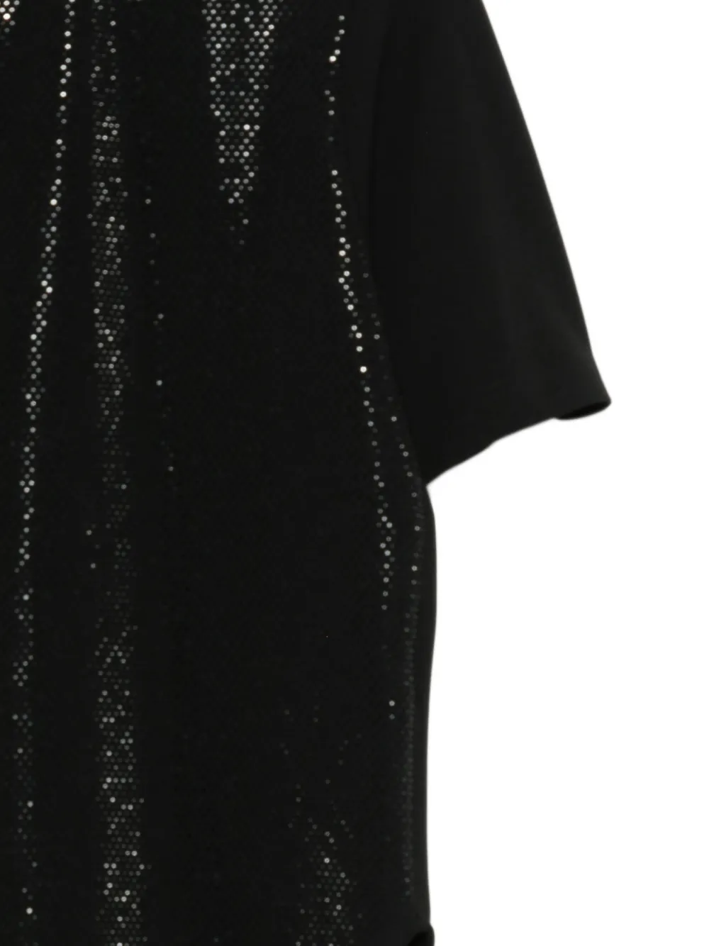 Emporio Armani T-shirt met ronde neus Zwart