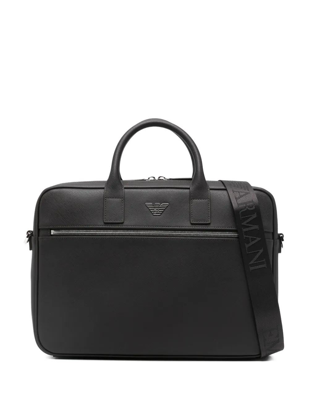 Emporio Armani zip briefcase - Schwarz
