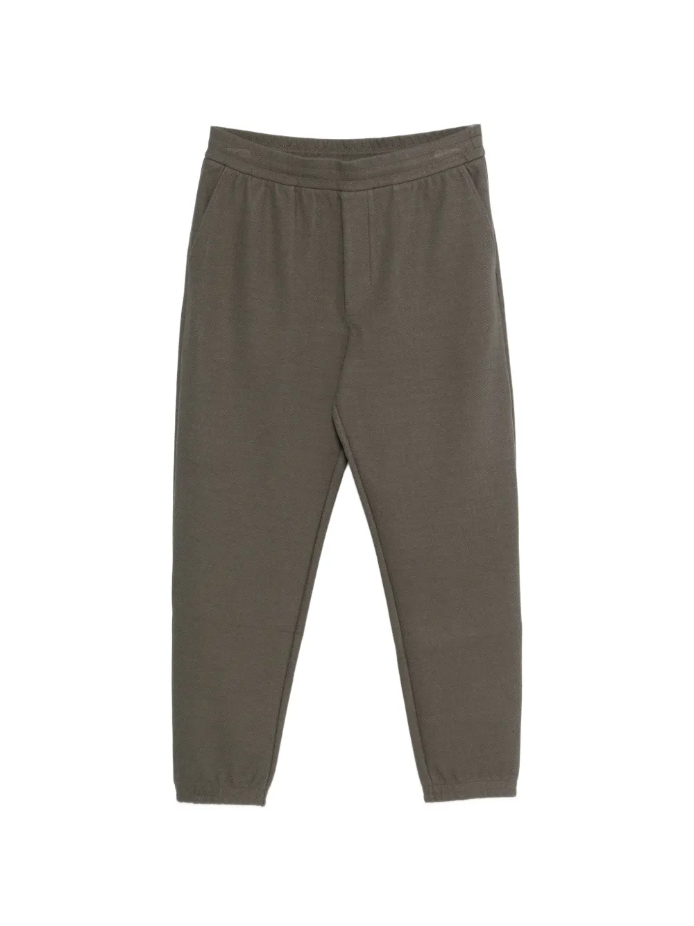 Emporio Armani textured track pants - Grigio