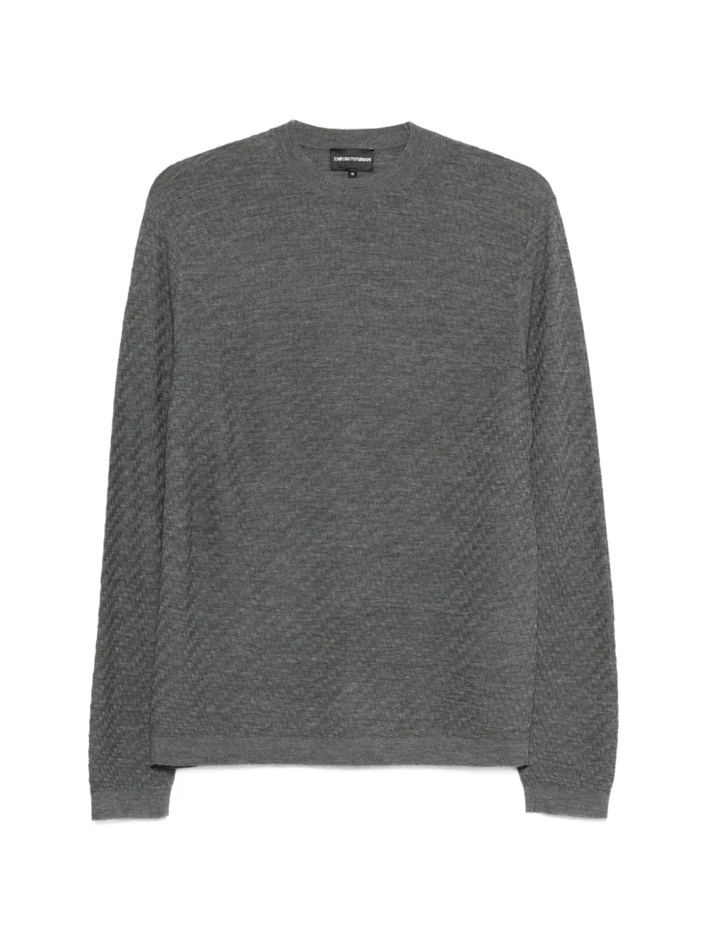 Emporio Armani textured sweater - Grau