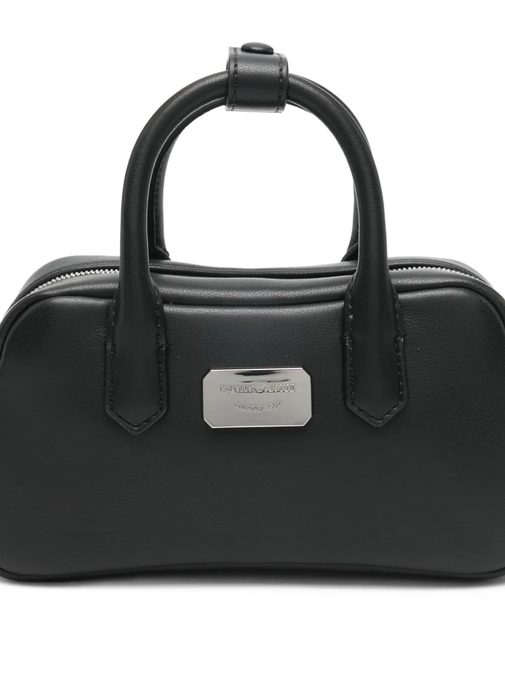 Emporio Armani Mini-tas met logoplakkaat Zwart