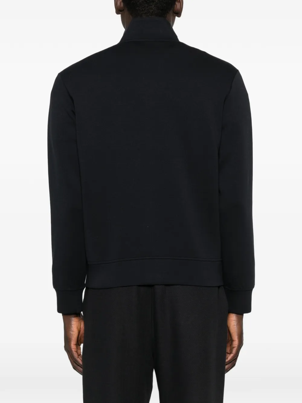 Emporio Armani Sweater met opstaande hals en rits Blauw