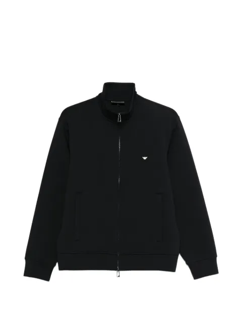 Emporio Armani sudadera con cuello falso y cierre