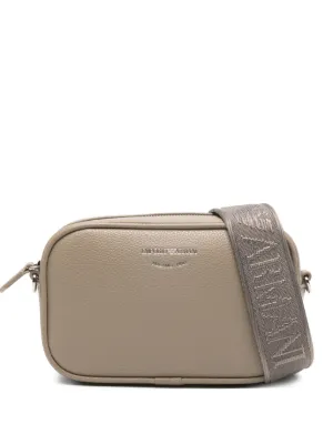 Emporio Armani logo-debossed Cross Body Bag | Brown | FARFETCH