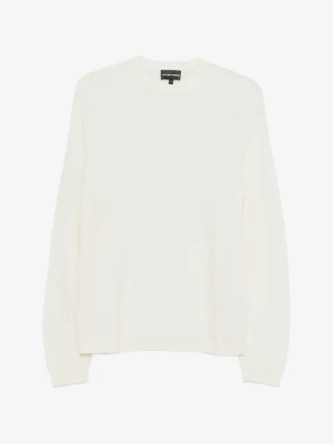 Emporio Armani crewneck textured sweater