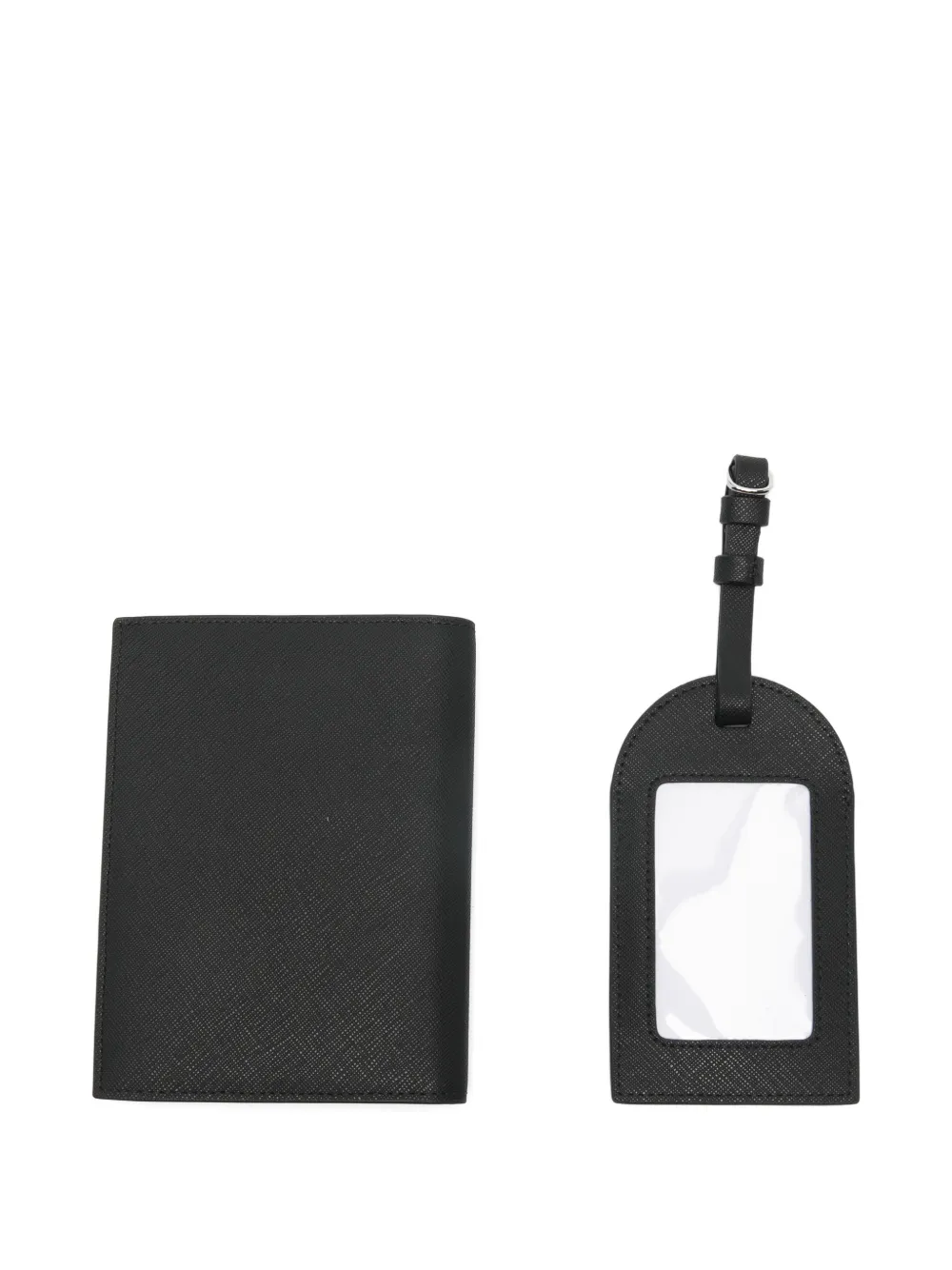 Emporio Armani Paspoorthoes met logodetail Zwart
