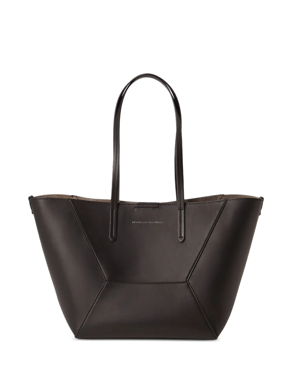 Brunello Cucinelli Borsa tote BC Duo piccola - Marrone