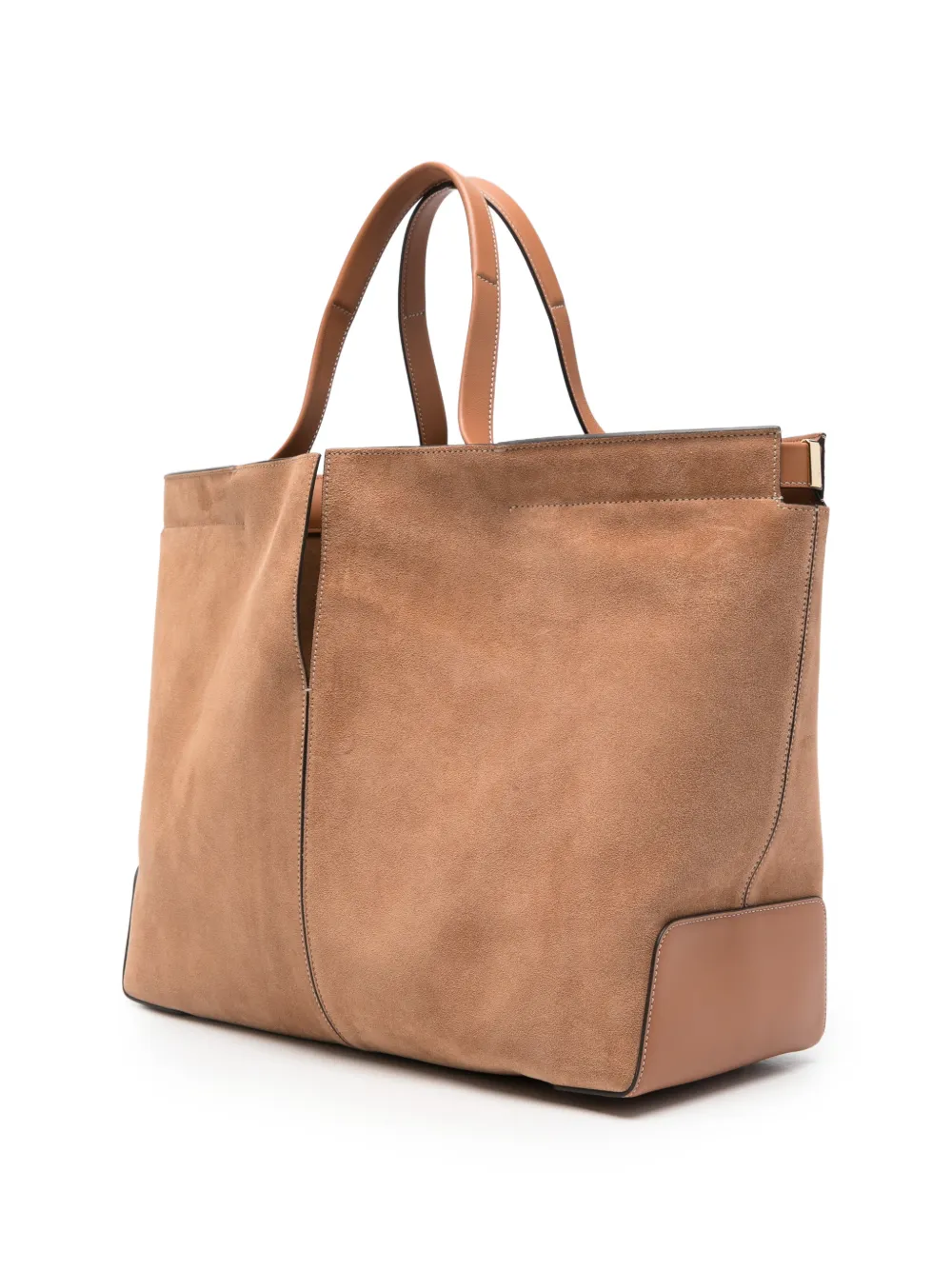 Tod's Di Bag Folio medium shopper met vlakken Bruin
