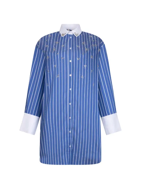 LIU JO striped mini shirt dress