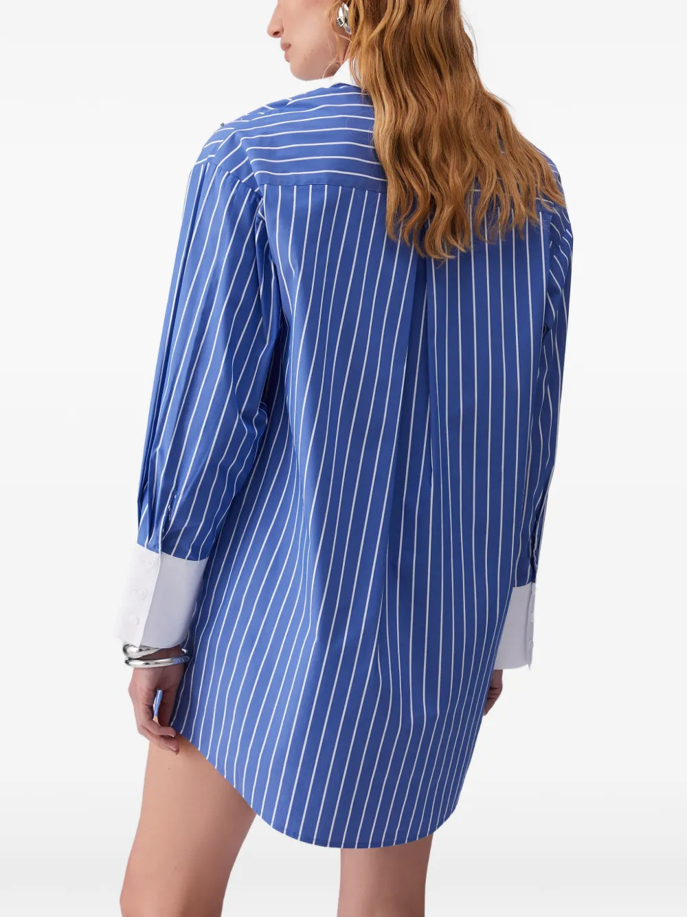 Striped Mini Shirt Dress
