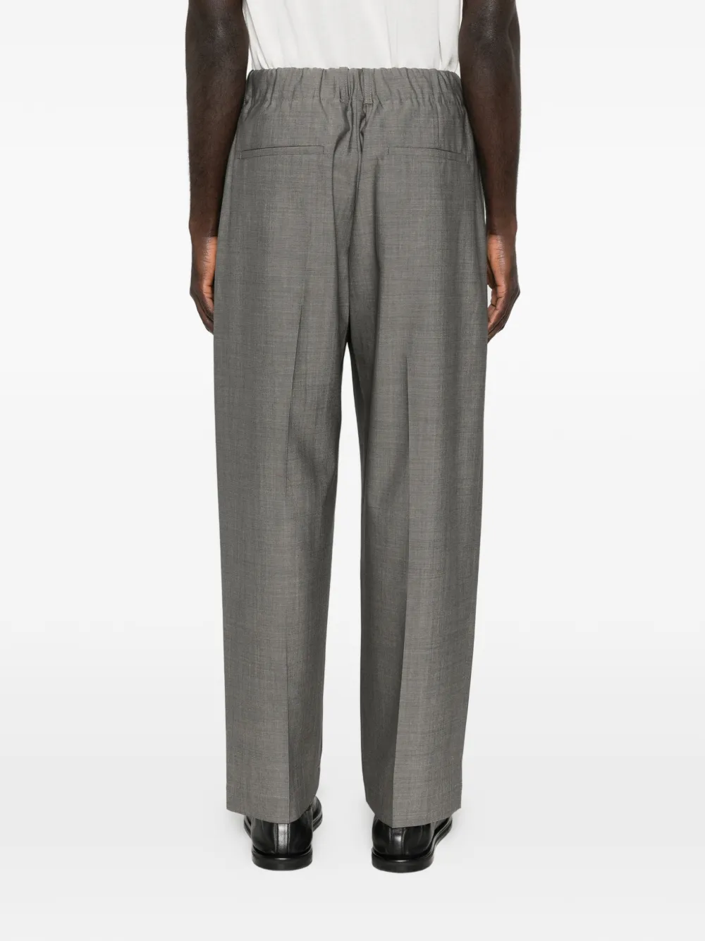 Studio Nicholson Noam cropped broek met trekkoord Grijs