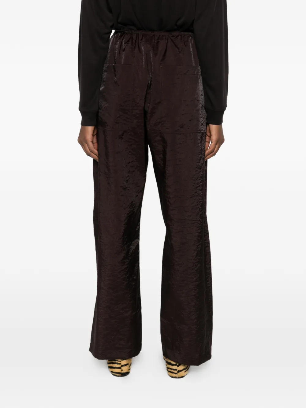 Studio Nicholson Hera broek met knoopsluiting Bruin