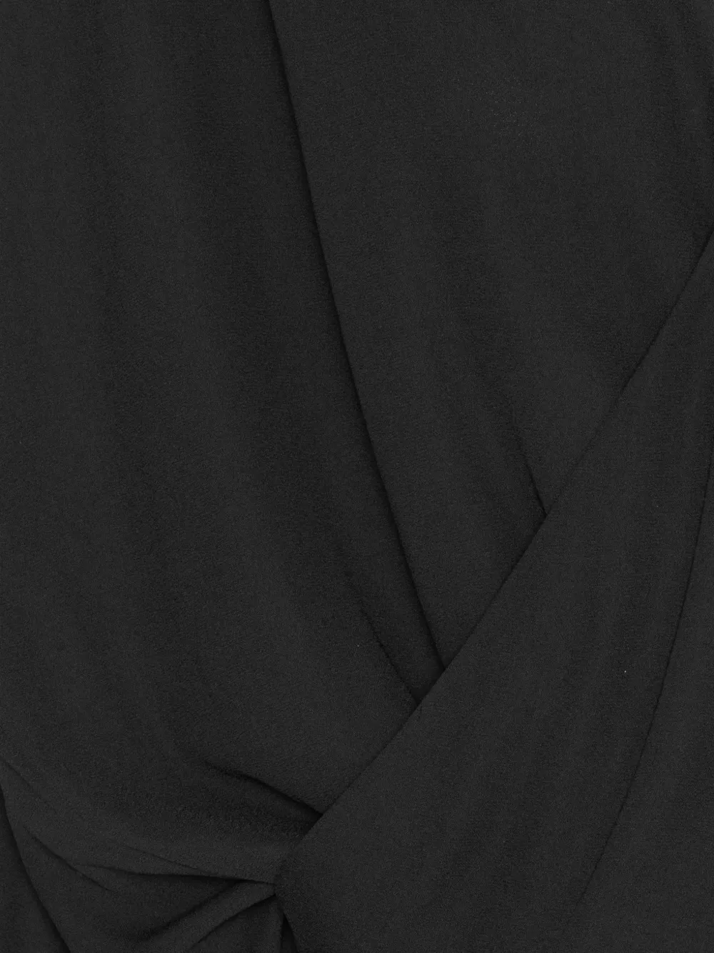  Rotate Birger Christensen Long Sleeve V-neck Blouse - Black 