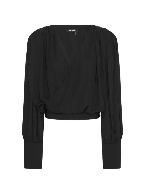 ROTATE BIRGER CHRISTENSEN long sleeve V-neck blouse