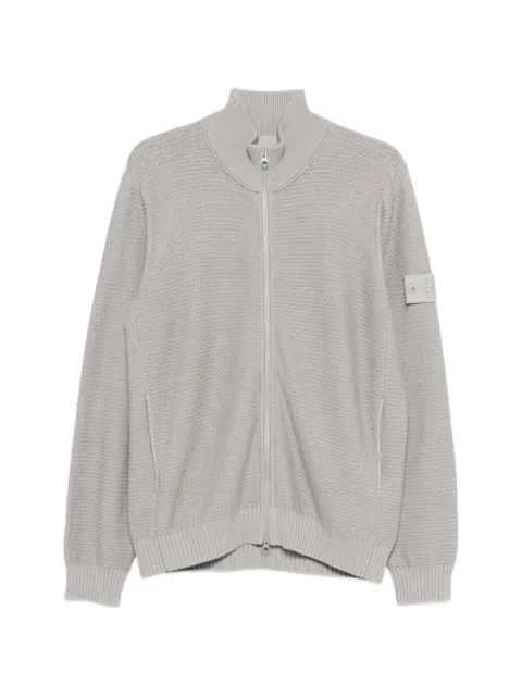 Stone Island cárdigan con parche del logo