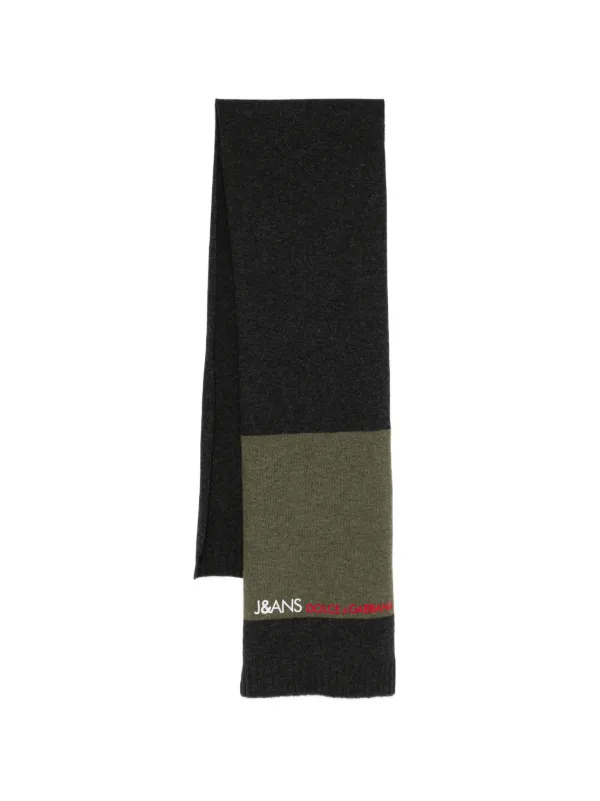 Dolce & Gabbana Pre-owned 2000s Wool Scarf in Grey