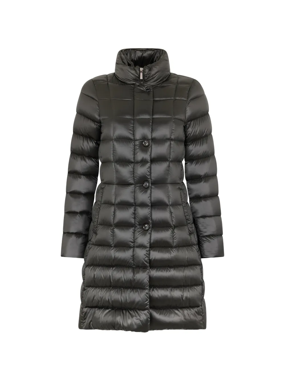 Moorer button-front padded coat - Nero