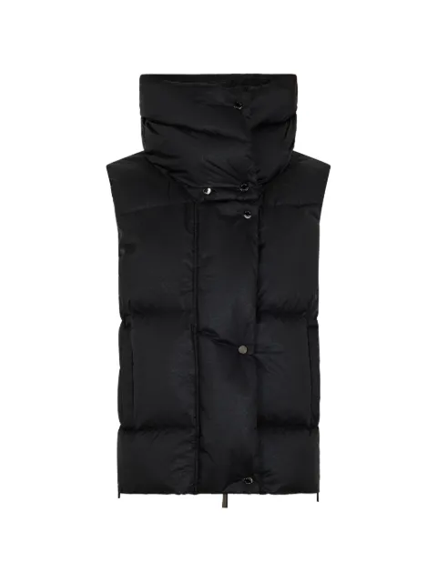 Moorer padded high-neck gilet