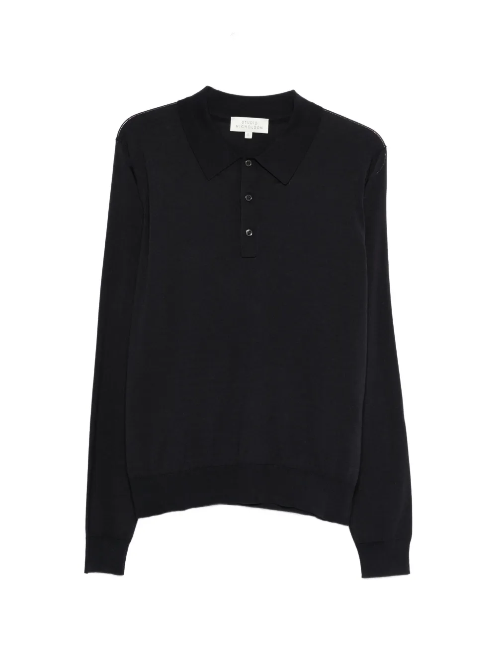 Studio Nicholson button polo shirt - Nero