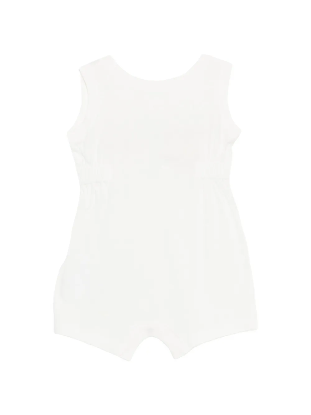 Gucci Kids Romper en muts met logoprint Wit