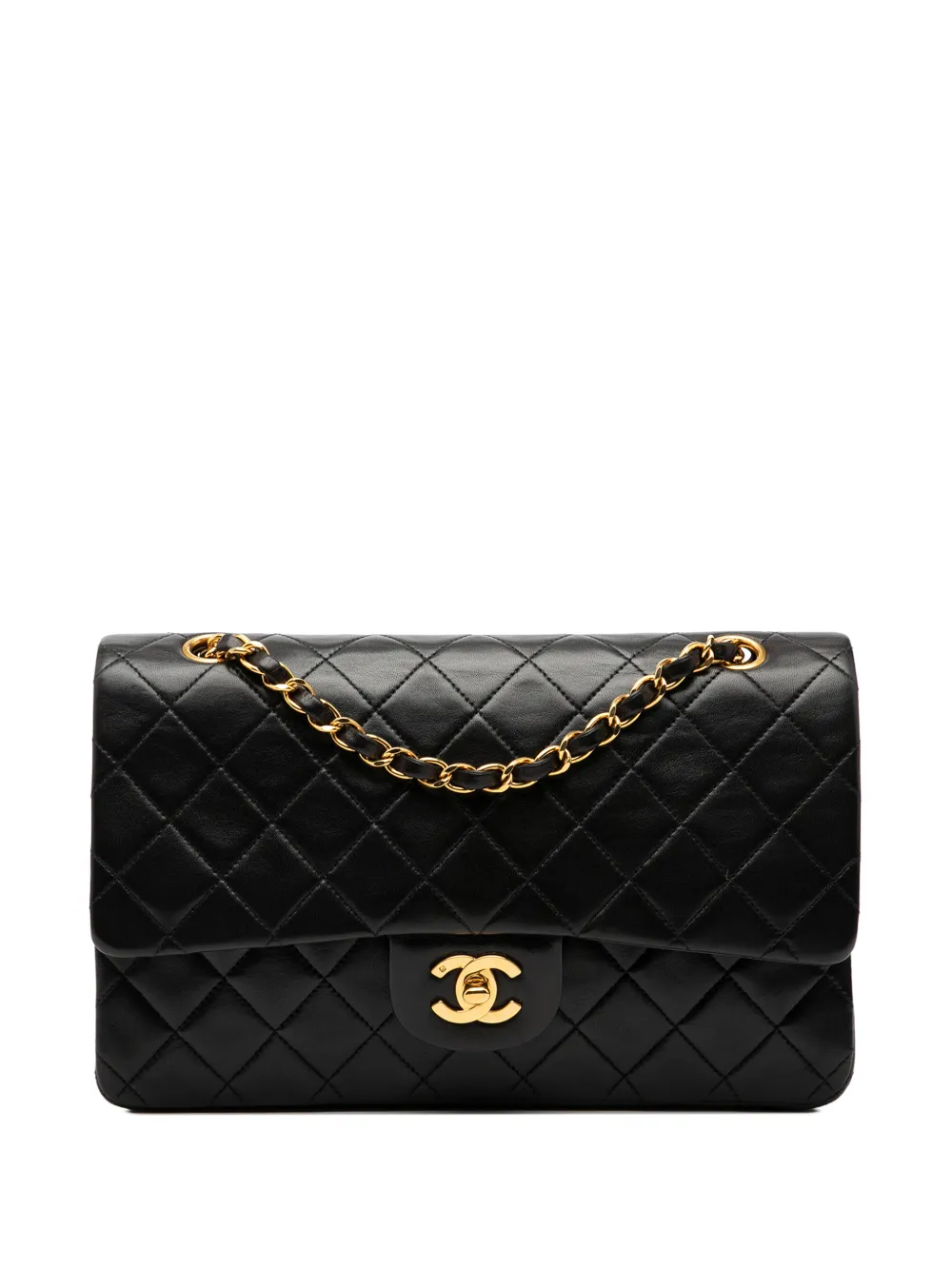 CHANEL Pre-Owned 1991-1994 Medium Classic Lambskin Double Flap shoulder bag - Nero