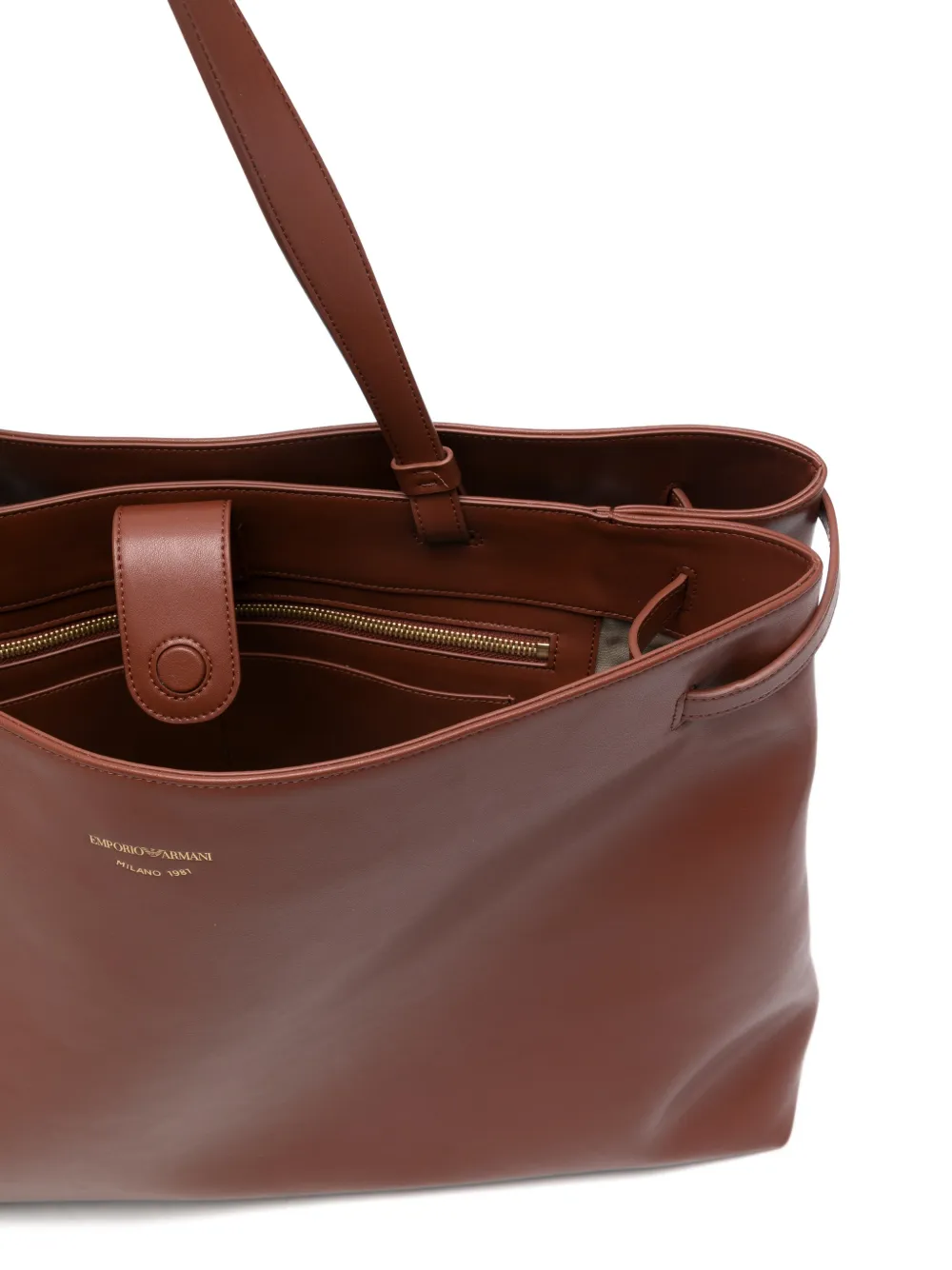 Emporio Armani Schoudertas met band Bruin