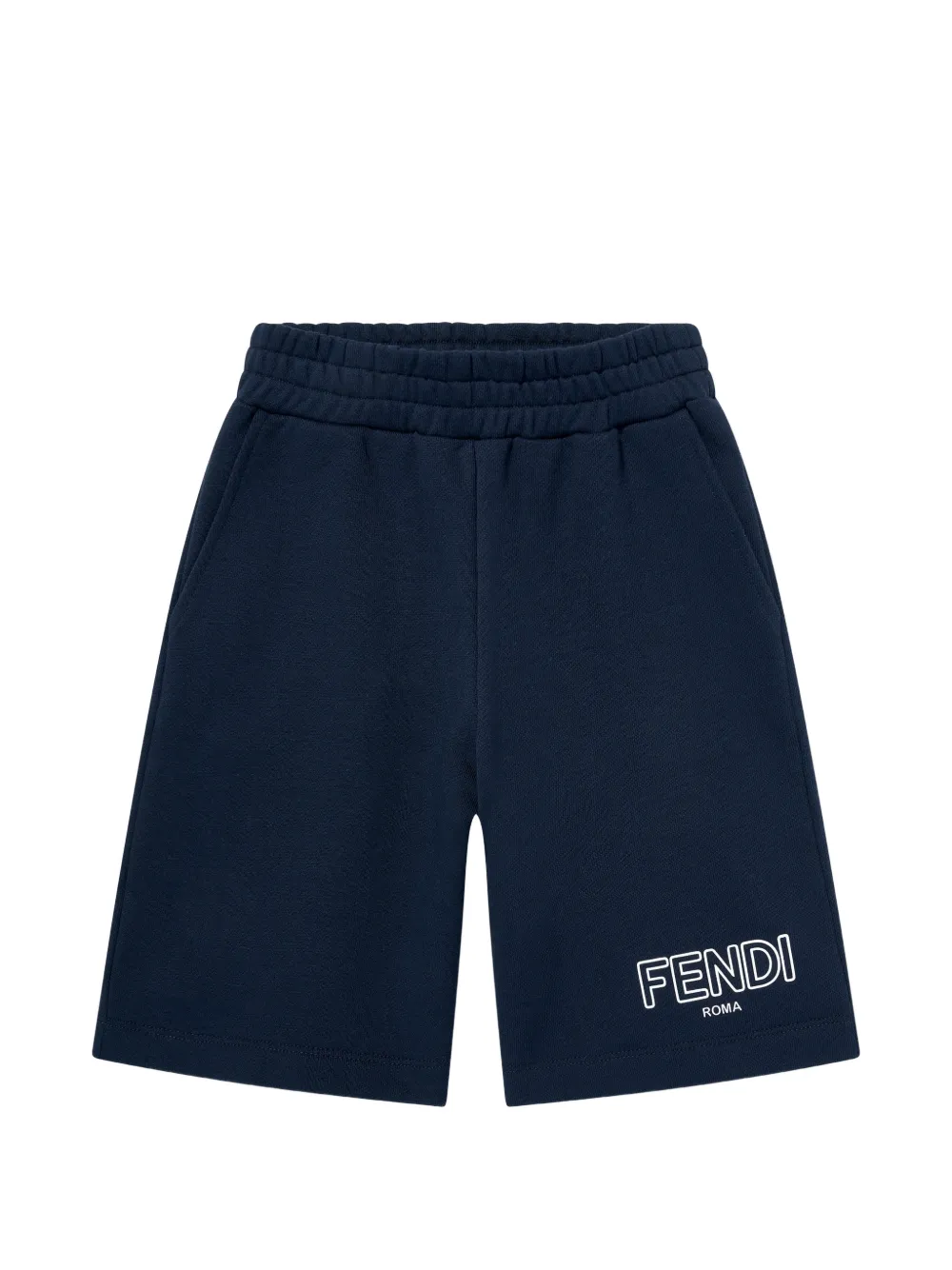 Fendi Kids logo-print shorts - Blue