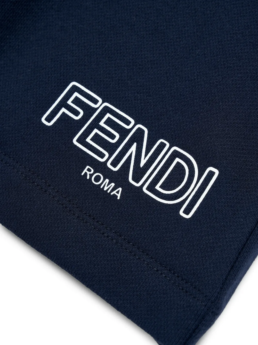  Fendi Kids Logo-print Shorts - Blue 