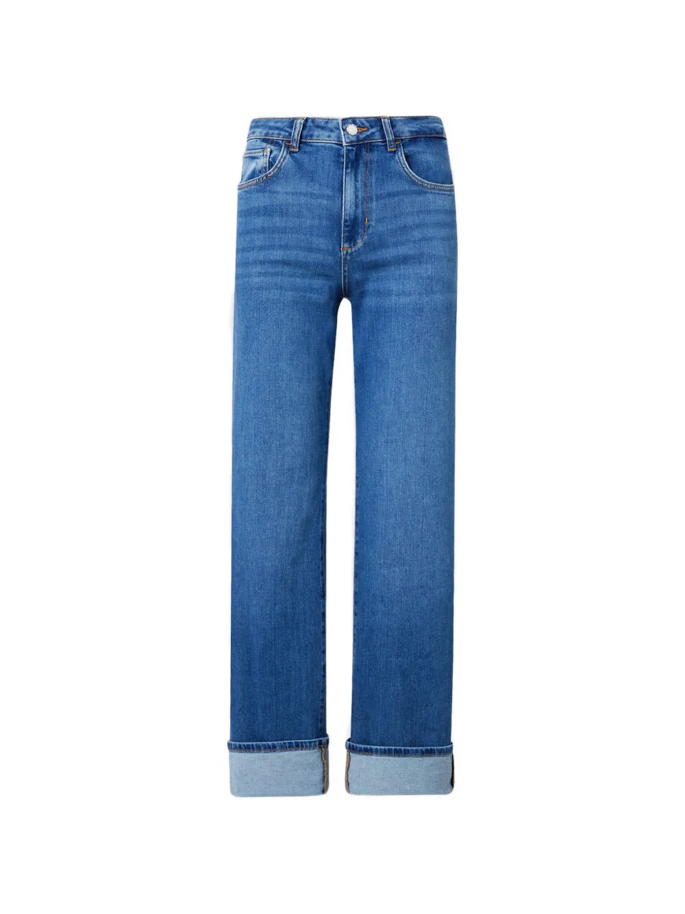 LIU JO turn-up straight jeans - Blau