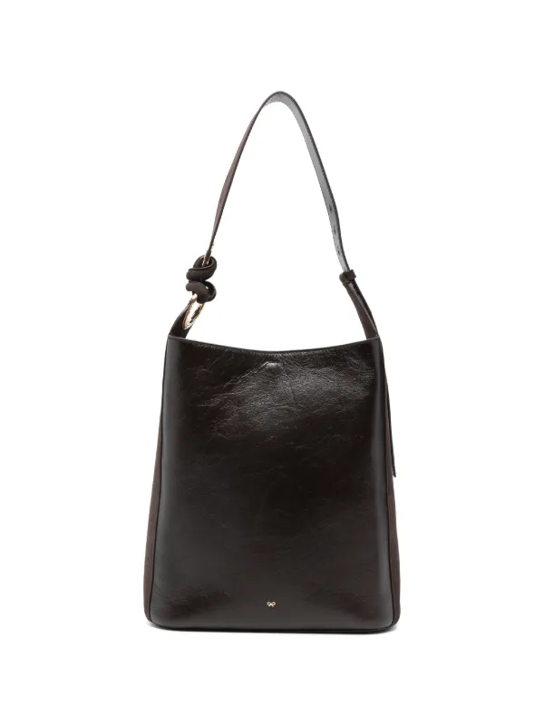Anya Hindmarch Ringo リボン ショルダーバッグ | ブラウン | FARFETCH JP
