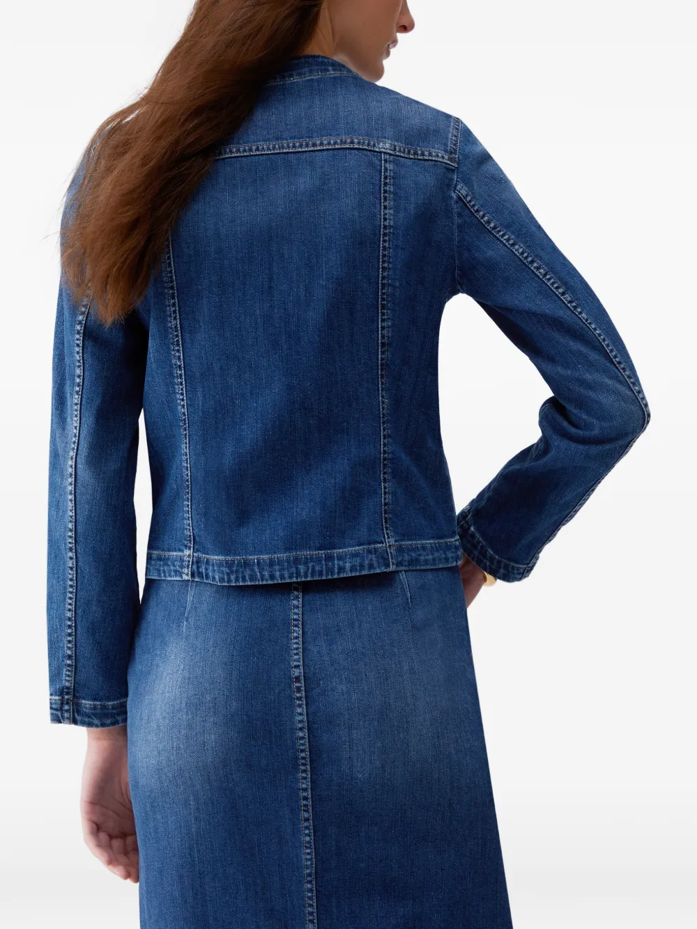  Liu Jo Logo-button Denim Jacket - Blue 