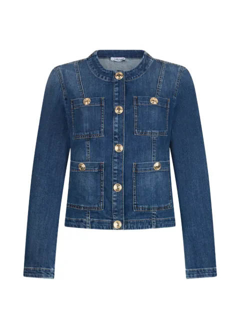 LIU JO logo-button denim jacket
