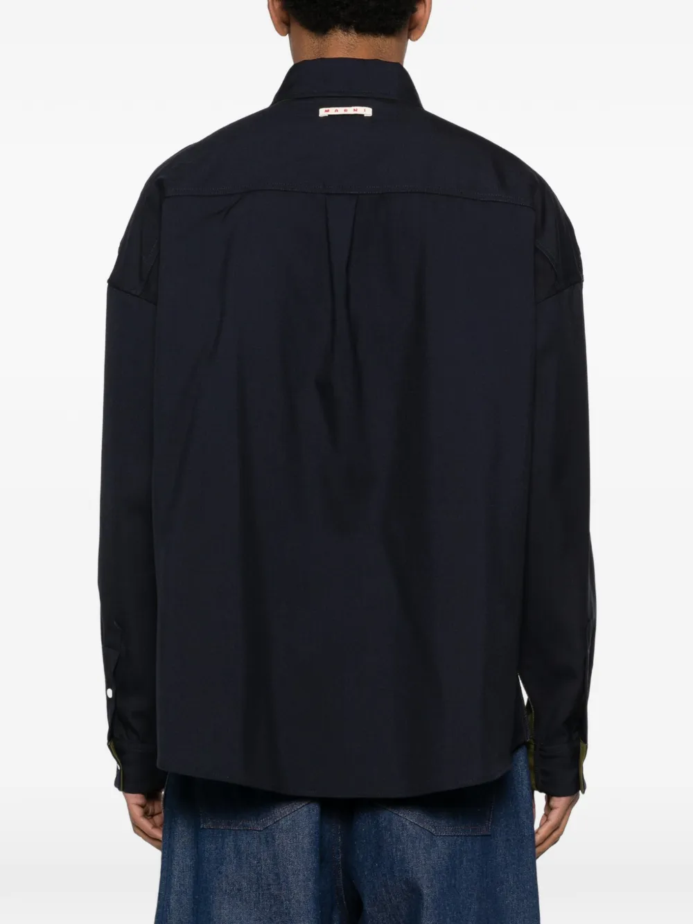Marni Overhemd met colourblocking Groen