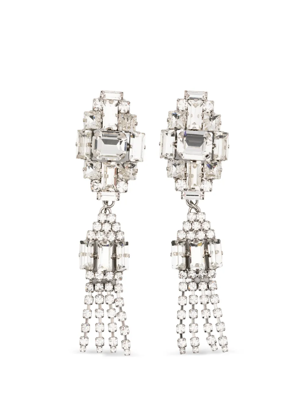 Alessandra Rich tassel bijoux earrings - Silver