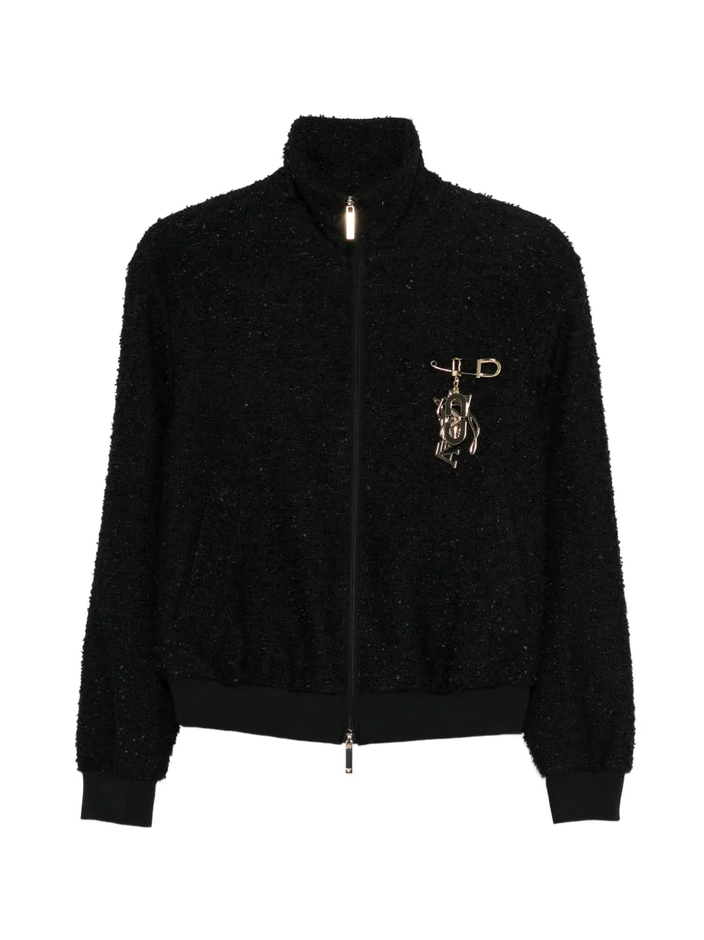 Emporio Armani appliqué zip jacket - Nero