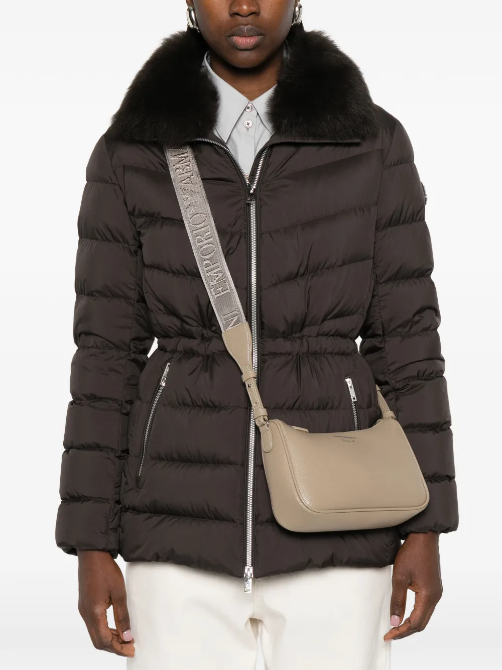 logo-strap crossbody bag