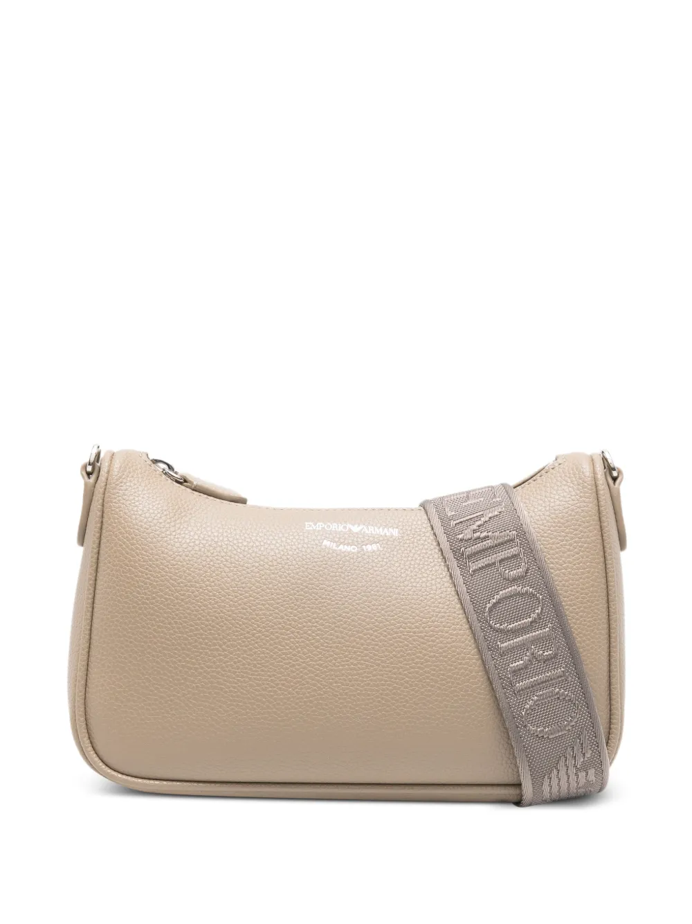 Emporio Armani logo-strap crossbody bag - Toni neutri