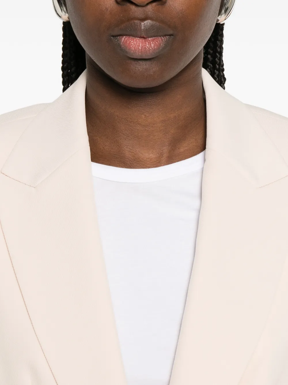 Emporio Armani Blazer met enkele rij knopen Roze