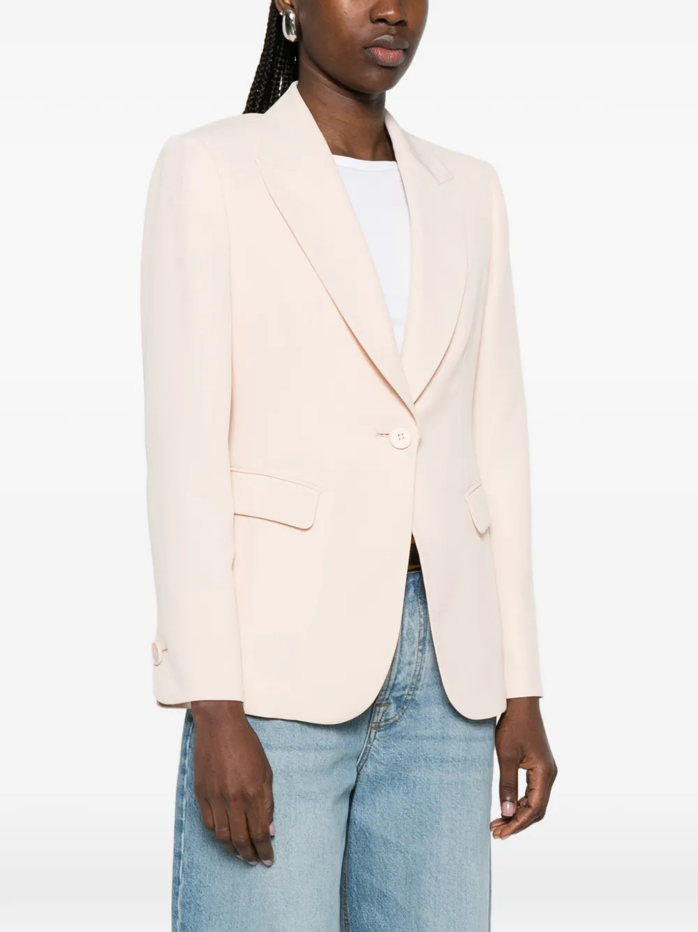  Emporio Armani Notched Jacket - Pink 