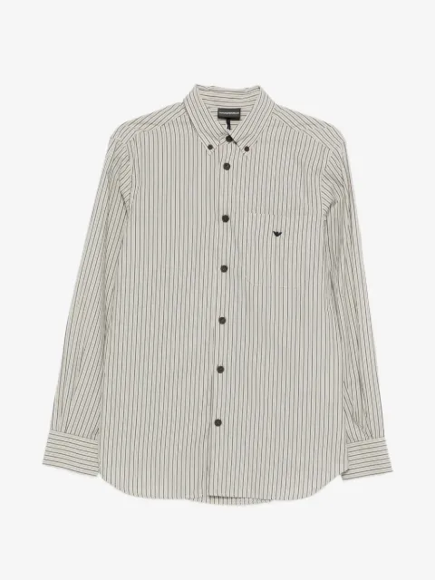 Emporio Armani striped button shirt