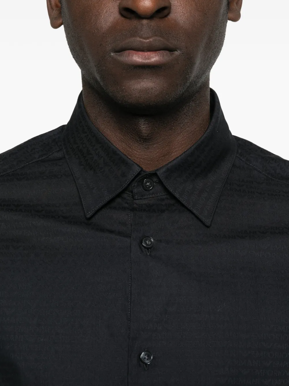 Emporio Armani Overhemd Zwart