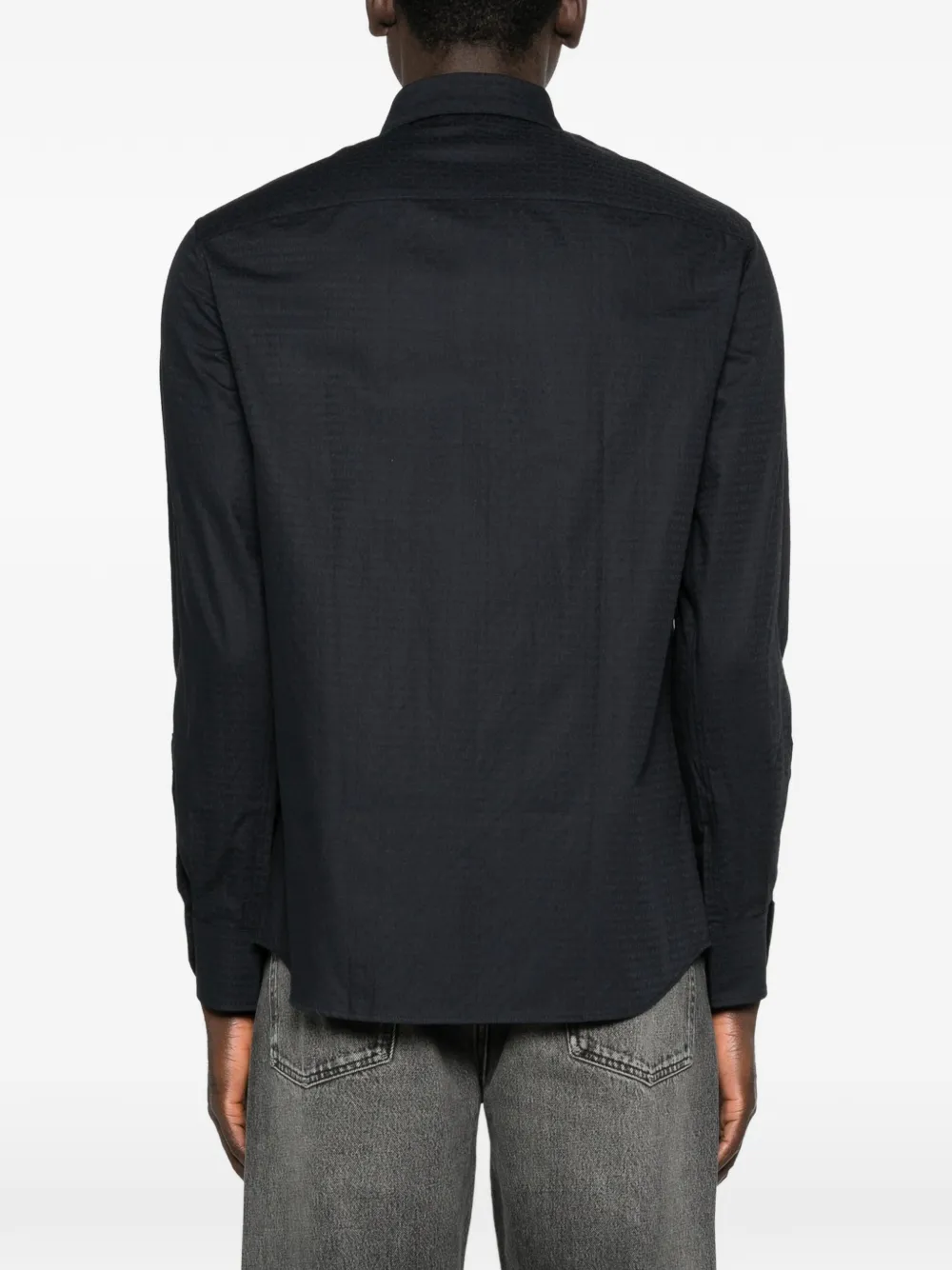 Emporio Armani Overhemd Zwart
