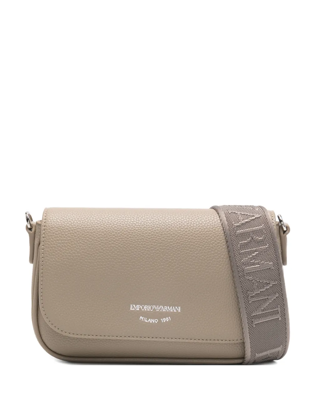 Emporio Armani logo-print crossbody bag - Toni neutri