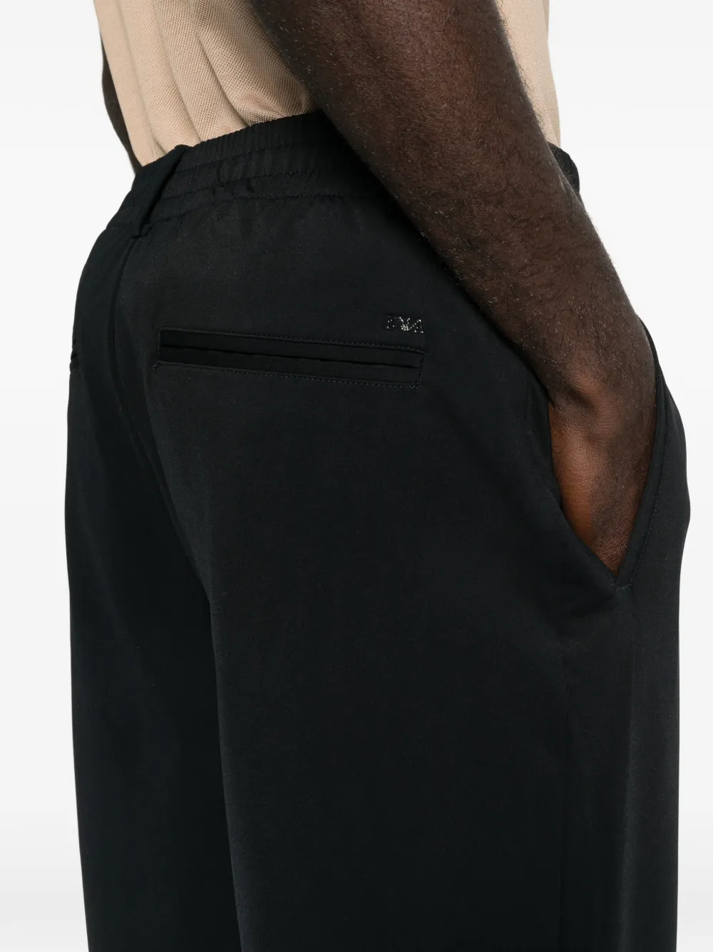 Emporio Armani Elastische broek Zwart