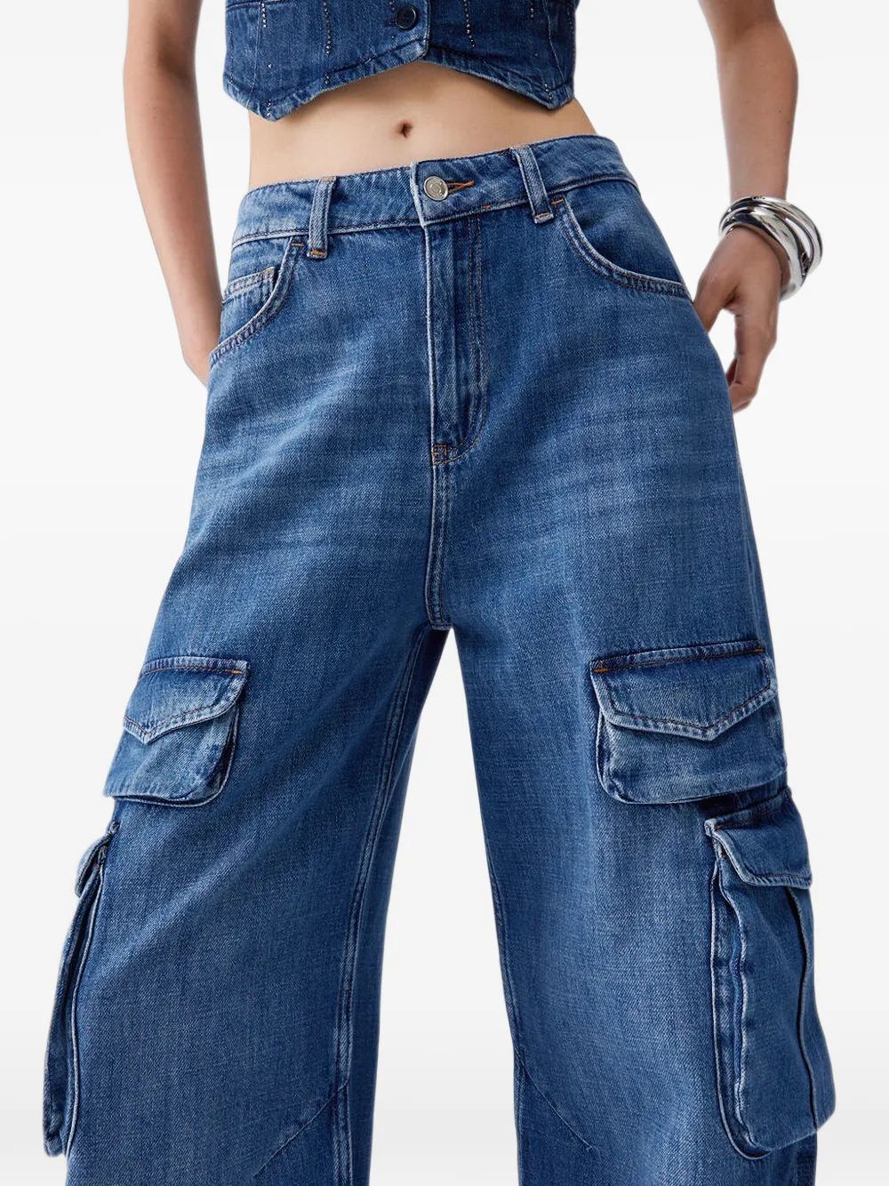 LIU JO Cargo jeans Blauw