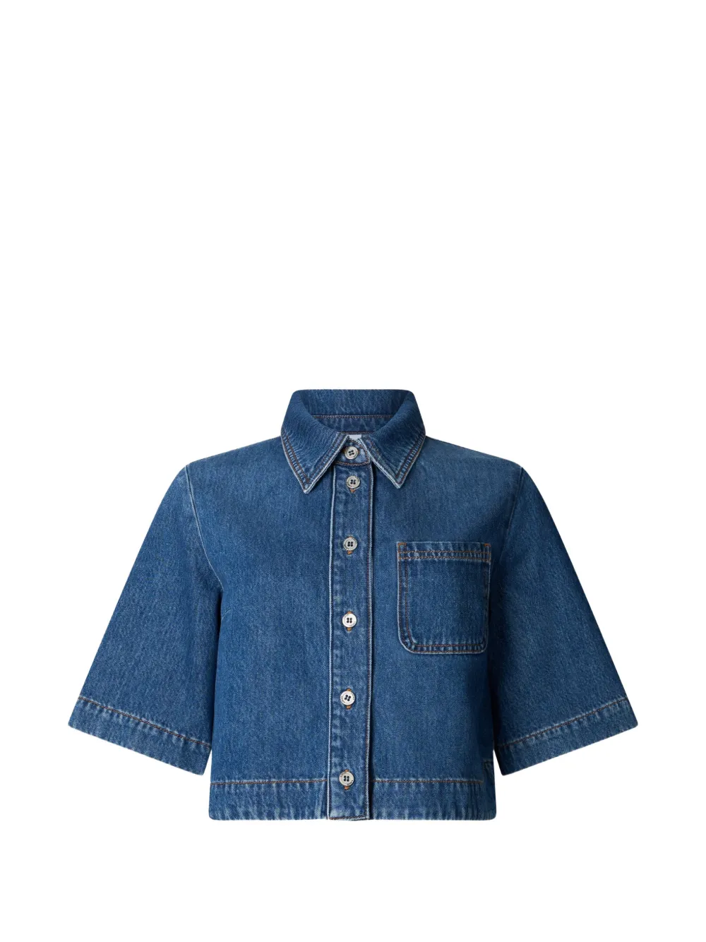 LIU JO button denim shirt - Blau