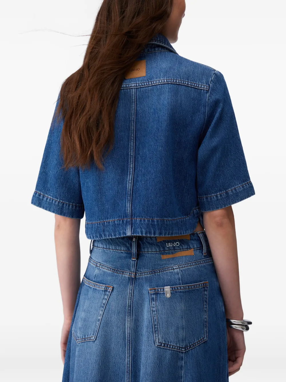  Liu Jo Button Denim Shirt - Blue 