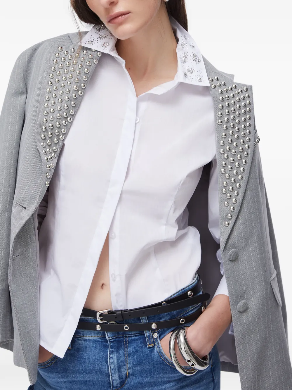 LIU JO Blouse met borduurwerk Wit