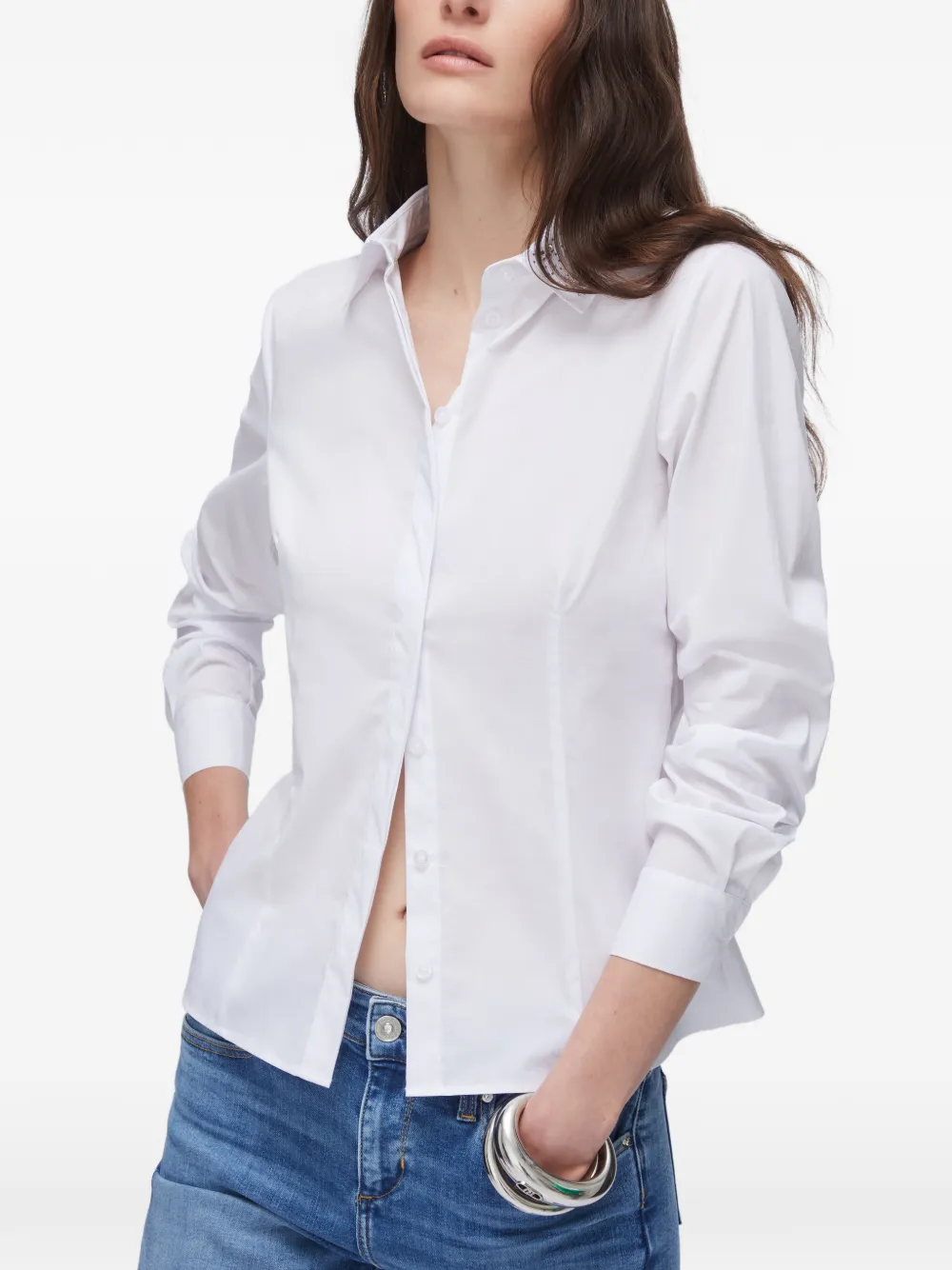 LIU JO Blouse met borduurwerk Wit
